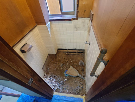 イクメンリフォームによる岐阜県岐阜市の和式トイレを洋式トイレにリフォーム