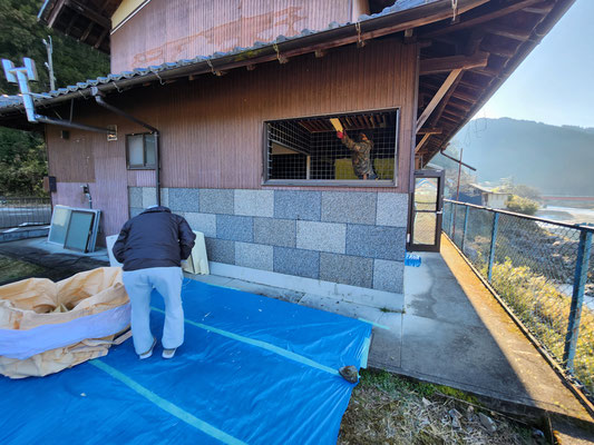 岐阜県美濃市の古民家の激安リノベーション工事