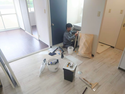 イクメンリフォームによる岐阜県岐阜市の賃貸アパートの激安リフォーム