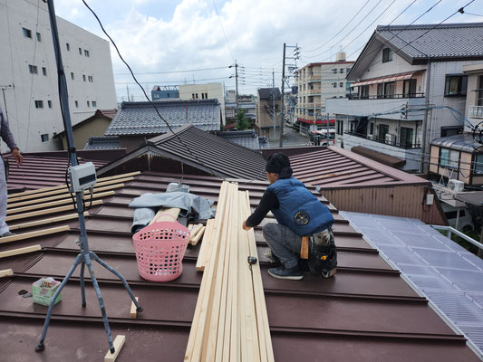 岐阜県岐阜市屋根のリフォーム、板金工事