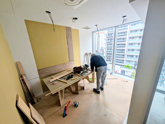 イクメンリフォームによる愛知家名古屋市のエステサロンの新店舗工事中！
