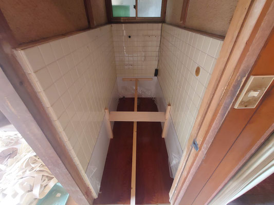 イクメンリフォームによる愛知県丹羽郡扶桑町の和式トイレの激安リフォーム