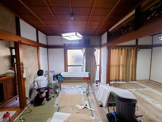 イクメンリフォームによる岐阜県岐阜市の中古住宅の激安リフォーム中！