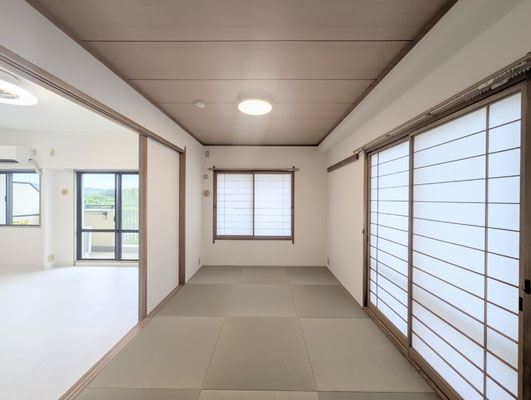 愛知県瀬戸市の和室の畳を琉球畳に変更