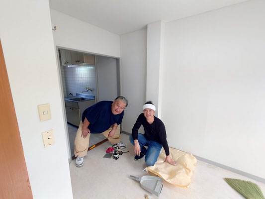 イクメンリフォームによる岐阜県加茂郡富加町のアパートのリフォーム工事中！