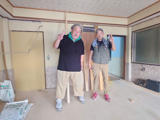 イクメンリフォームによる岐阜県多治見市の民泊施設の激安リフォーム中！