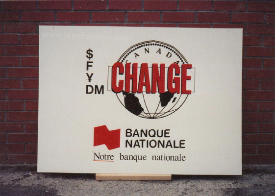 Panneau en pvc, lettres et logo en adhésif