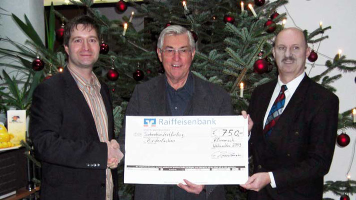 BSZ GmbH, Schwabmünchen. Spende anstelle Präsente an Kunden und Geschäftspartner Weihnachten 2009