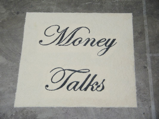 Money Talks, 2003. Rice and beans. 3 x 3m
