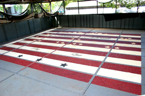 Main Menu, 2006. Rice, beans and corn. 14 x 10m