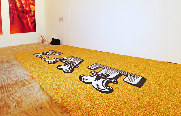Eat, 2008. Corn. 2.20 x 3m