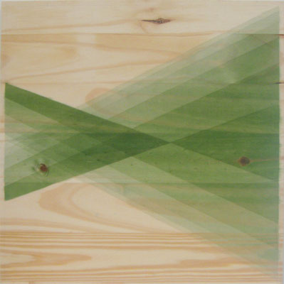 Serie Woods- Wood 2, 2009. Acrylic on wood. 55x 55cm