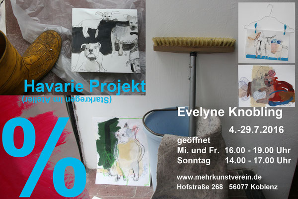 Evelyne Knobling: Havarie. Malerei und Zeichnung, mehrkunst e.V.  