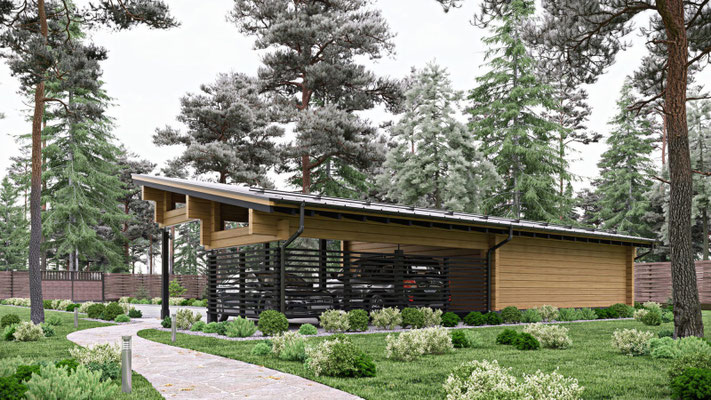 Construction garage plan garage