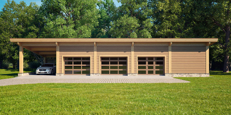 Construction garage plan garage