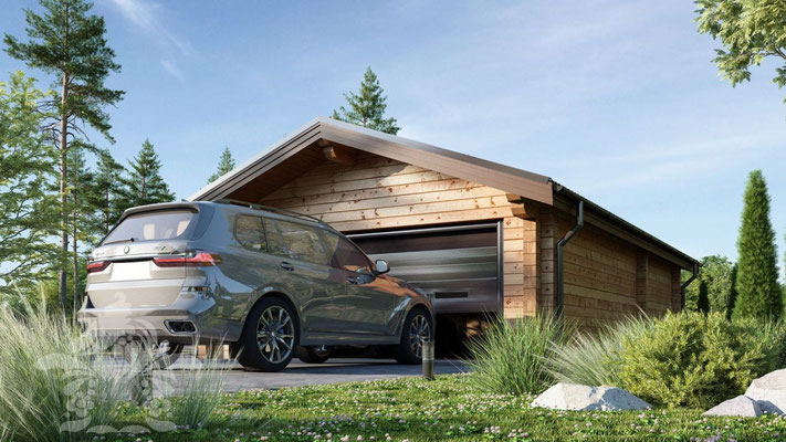 garage bois , kit garage en bois , garage bois en rondin , garage bois en fuste , garage bois madrier grosse section , fabricant garage bois , constructeur garage bois , plan garage bois , garage double , construire garage bois , prix garage bois , garage