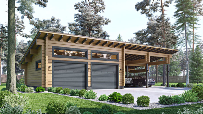 Construction garage plan garage