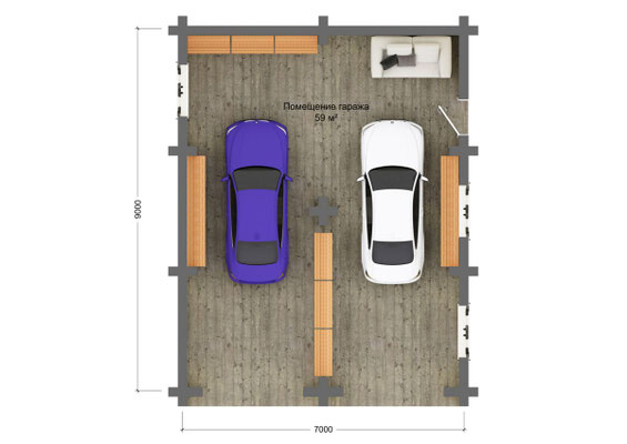Construction garage plan garage