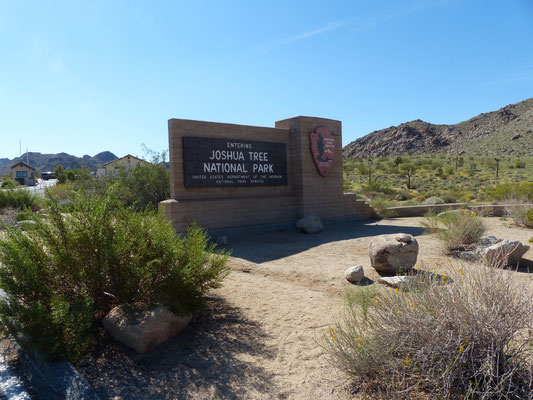 Eingang zum Joshua Tree Nationalpark