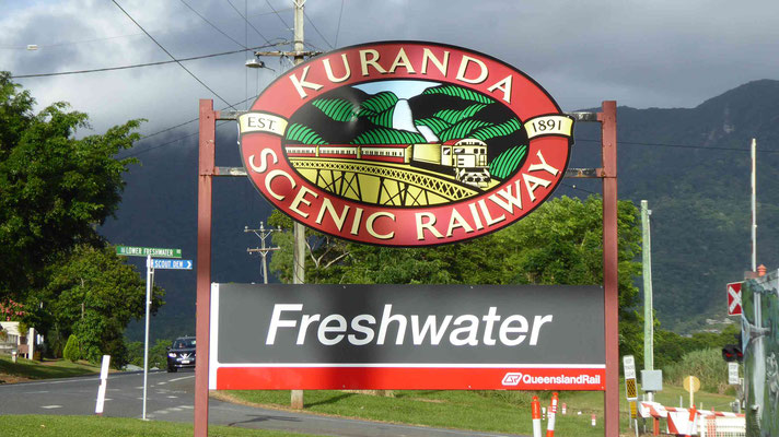 Von der Freshwater Railway Station mit der Bahn nach Kuranda