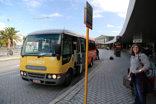 Transfer mit dem Shuttlebus