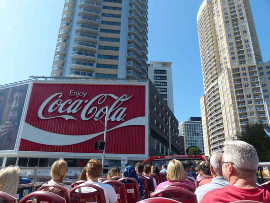 Die Werbetafel "Coca Cola" steht unter Denkmalschutz