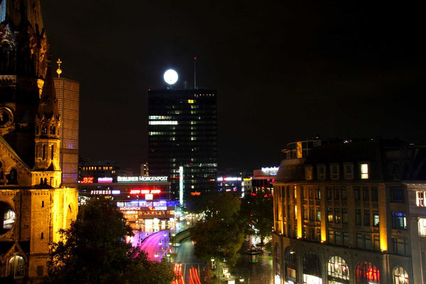 Sicht auf die Gedächtniskirche und Europa Center