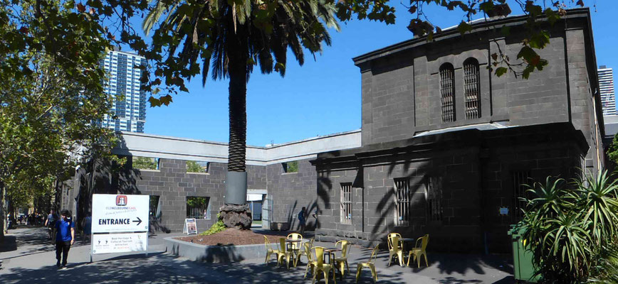 Old Melbourne Gaol (Museum mit der Geschichte von Ned Kelly, dem bekannten Bushräuber)