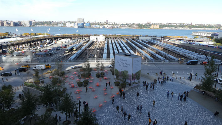 Sicht zum Hudson River und des High Line Park