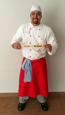 He pasado mi exámen final de cocina en Alemania