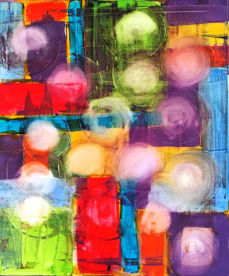So bunt...Original und Fotoleinwand