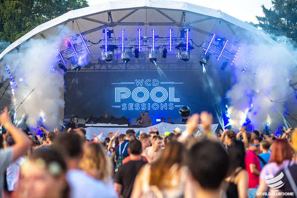 Pool Session WCD, Open Air Bühne, Veranstaltungstechnik, Bühne mieten