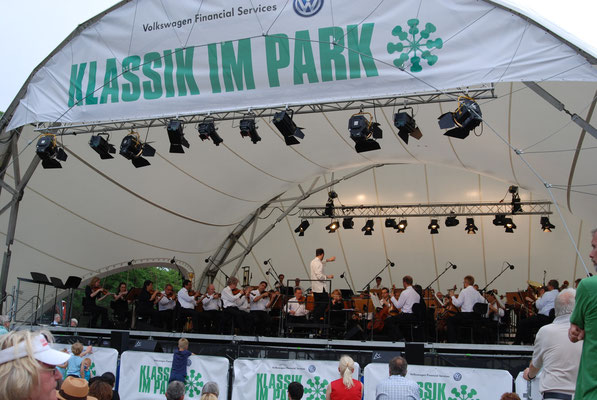 Orchester Open Air, Open Air Bühne, Klassik im Park Braunschweig, Konzertmuschel