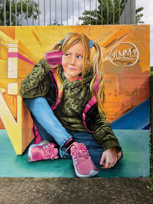 Mural "Hallo", 3.2m x 9.0m, at Kinderhort.