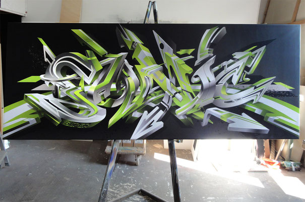 SuperSonic: Vektor Illustration, Print auf Leinwand, 104 cm x 260 cm