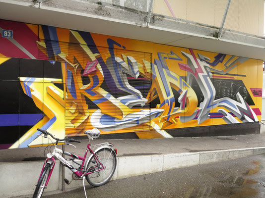 Wandgestaltung für Simo Immobilen, Zürich Neugasse, 2014
