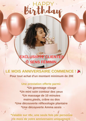 Offre anniversaire