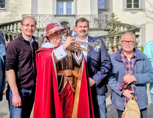 Foto mit der Trompeterin von Säckingen