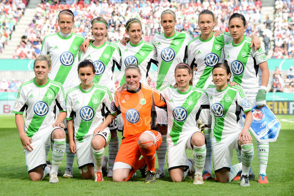 DFB Pokal Finale der Frauen 2013; VfL Wolfsburg , © Karsten Lauer 