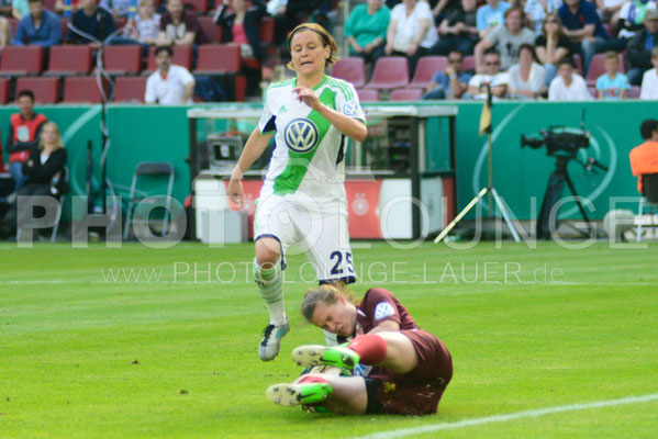 DFB Pokal Finale der Frauen 2013; VfL Wolfsburg gegen Turbine Potsdam, © Karsten Lauer 