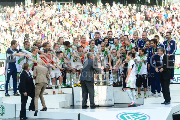 DFB Pokal Finale der Frauen 2013; VfL Wolfsburg gegen Turbine Potsdam, © Karsten Lauer 