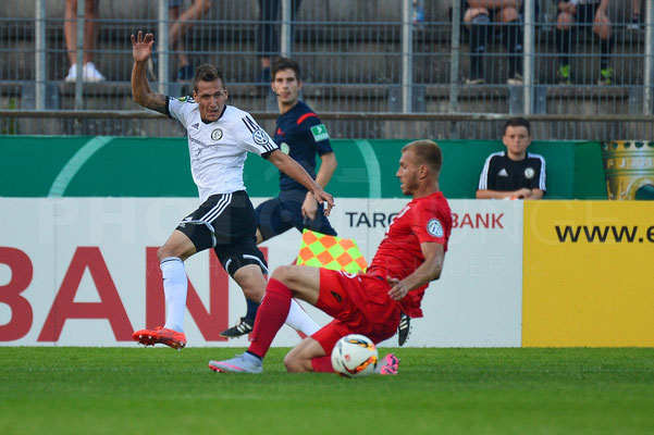 SV Elversberg - FC Augsburg 1:3 n.V. / DFB-Pokal / © Fotograf: Karsten Lauer