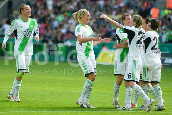 DFB Pokal Finale der Frauen 2013; VfL Wolfsburg gegen Turbine Potsdam, © Karsten Lauer 