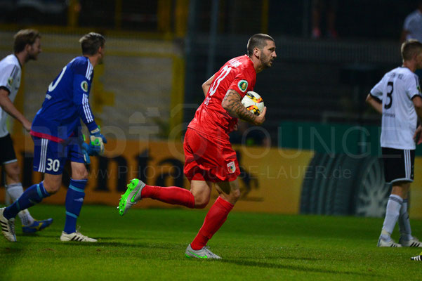 SV Elversberg - FC Augsburg 1:3 n.V. / DFB-Pokal / © Fotograf: Karsten Lauer