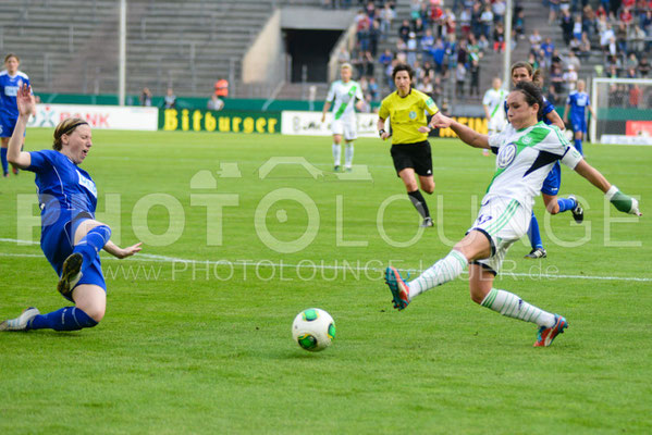 DFB Pokal Finale der Frauen 2013; VfL Wolfsburg gegen Turbine Potsdam, © Karsten Lauer 