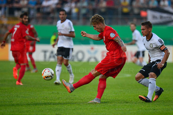 SV Elversberg - FC Augsburg 1:3 n.V. / DFB-Pokal / © Fotograf: Karsten Lauer