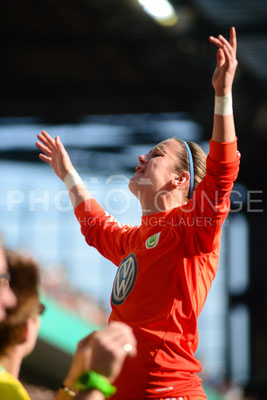 DFB Pokal Finale der Frauen 2013; VfL Wolfsburg gegen Turbine Potsdam, © Karsten Lauer 