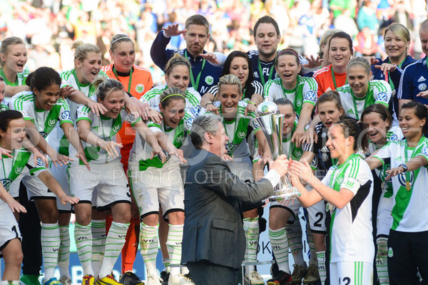 DFB Pokal Finale der Frauen 2013; VfL Wolfsburg gegen Turbine Potsdam, © Karsten Lauer 