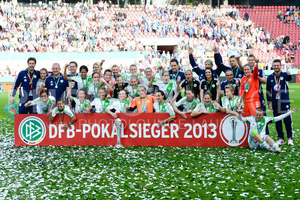 DFB Pokal Finale der Frauen 2013; VfL Wolfsburg gegen Turbine Potsdam, © Karsten Lauer 