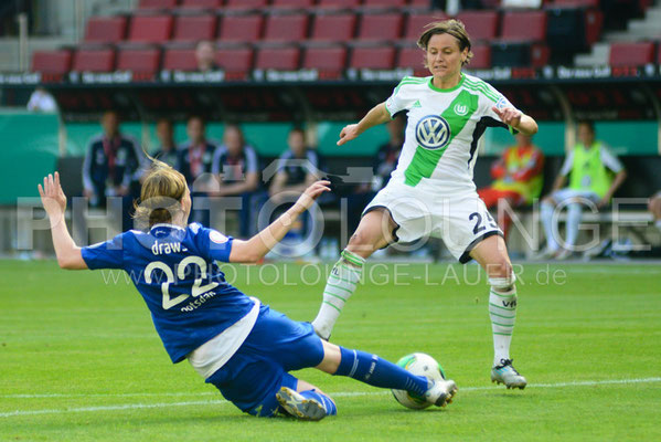 DFB Pokal Finale der Frauen 2013; VfL Wolfsburg gegen Turbine Potsdam, © Karsten Lauer 